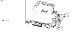 Tyresö slott - planritning entréplan - från 3D-modell